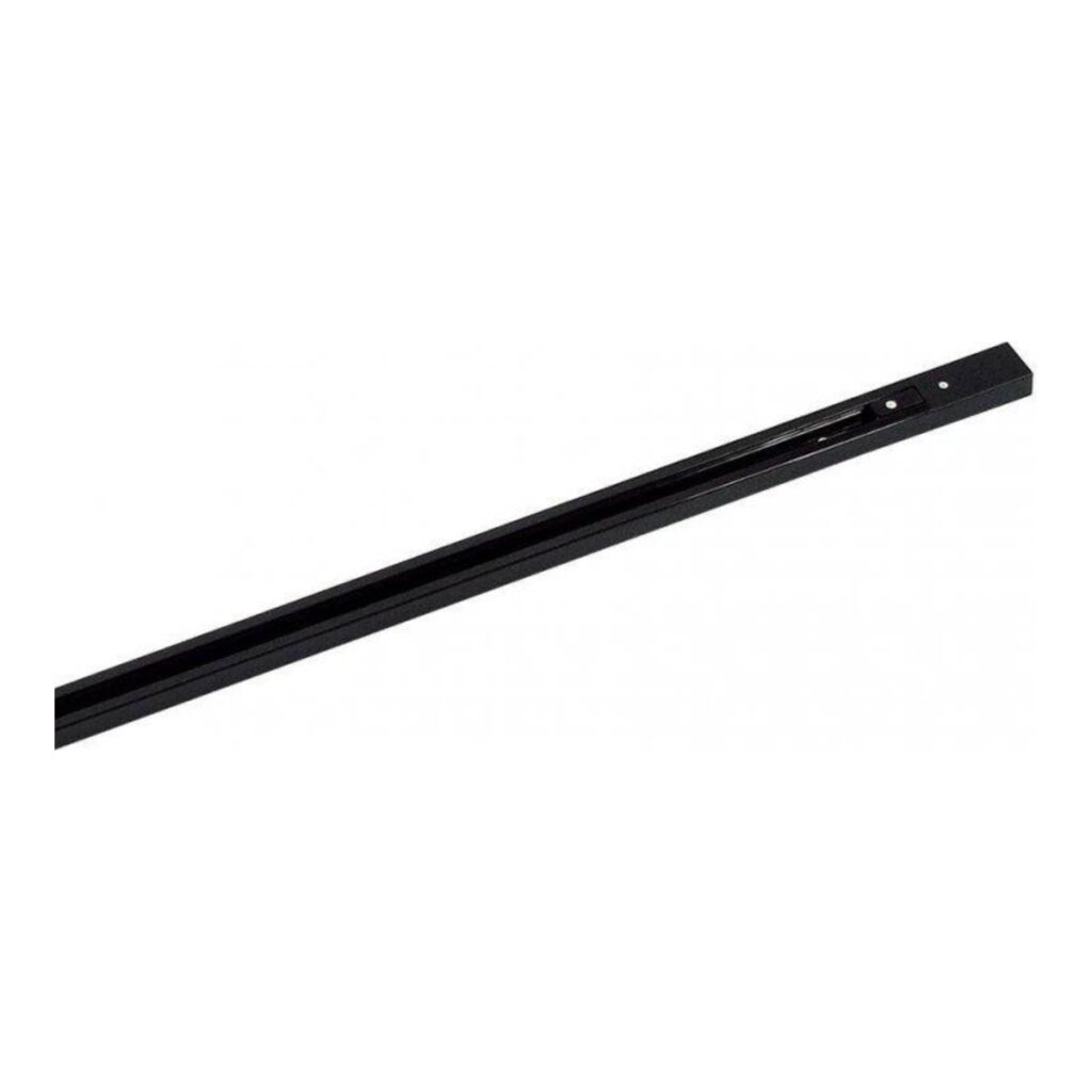 TRILHO ELETRIFICADO PRETO 1m COM TERMINAL E PONTEIRA DL019PT BELLA